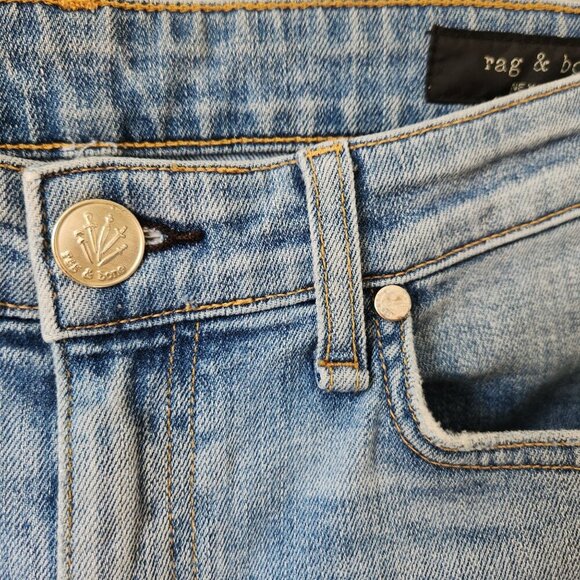 Rag & Bone Nina High Rise Ankle Cigarette Jeans in Lapis Size 27 - Picture 8 of 9
